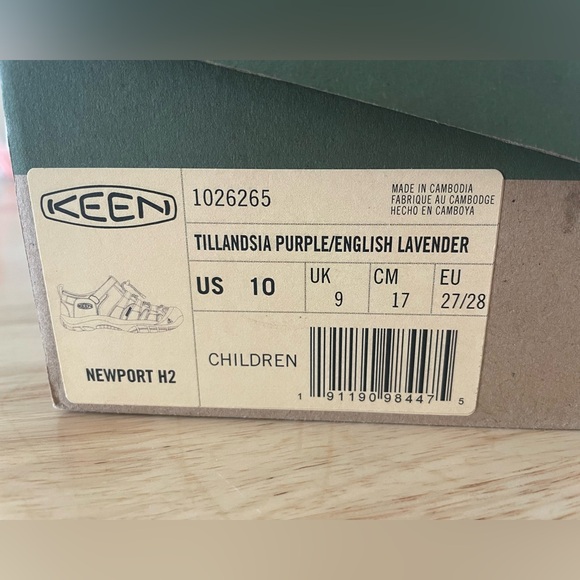 NWT Keen Newport Sandal Purple/English Lavender size 10 - In/Out of water shoe - Picture 3 of 6